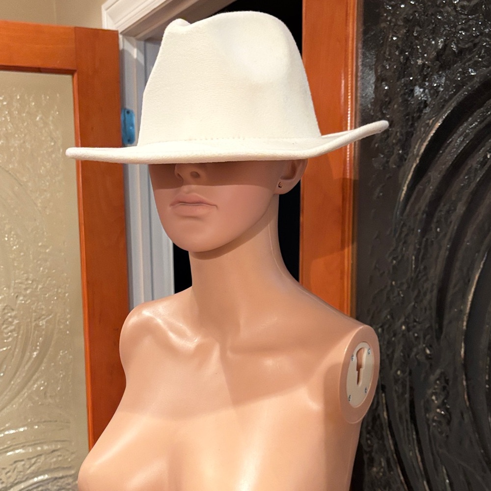 Elegant White Fedora Hat